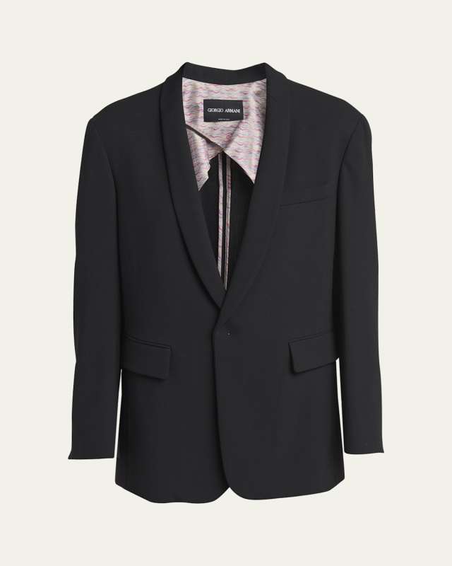 Stretch Wool Relaxed Blazer